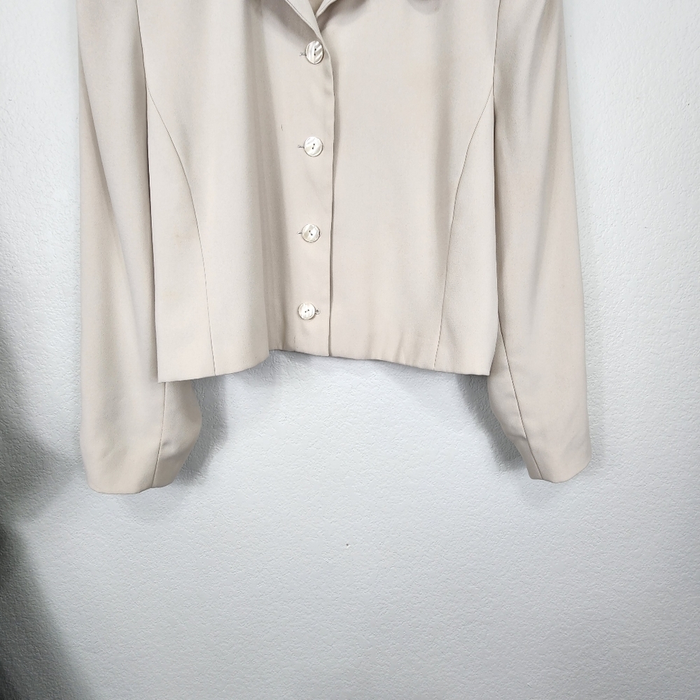 Pendleton Khaki Button Up Blazer Jacket Size 18 - image 5